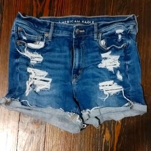 High Rise jean shorts